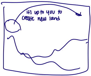 Storyboard frame: animation sketch